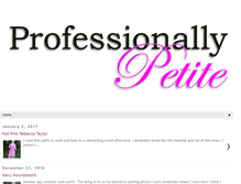 Tablet Screenshot of professionallypetite.com